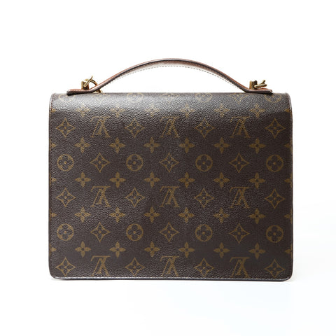 LOUIS VUITTON Monceau Monogram 2way Shoulder Bag Brown WS26038