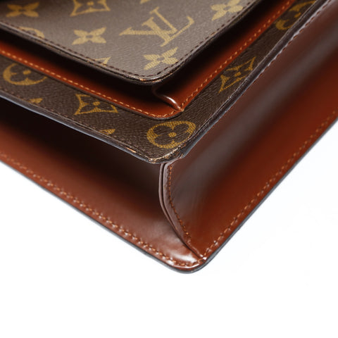 LOUIS VUITTON Monceau Monogram 2way Shoulder Bag Brown WS26038
