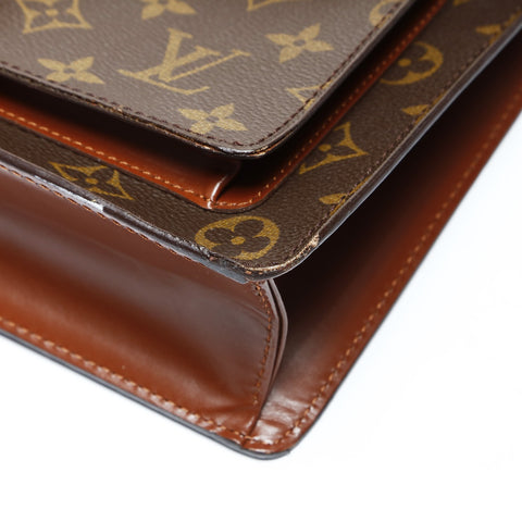LOUIS VUITTON Monceau Monogram 2way Shoulder Bag Brown WS26038