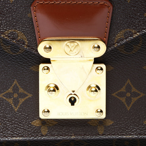 LOUIS VUITTON Monceau Monogram 2way Shoulder Bag Brown WS26038