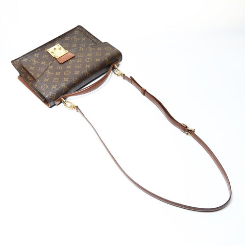 LOUIS VUITTON Monceau Monogram 2way Shoulder Bag Brown WS26038