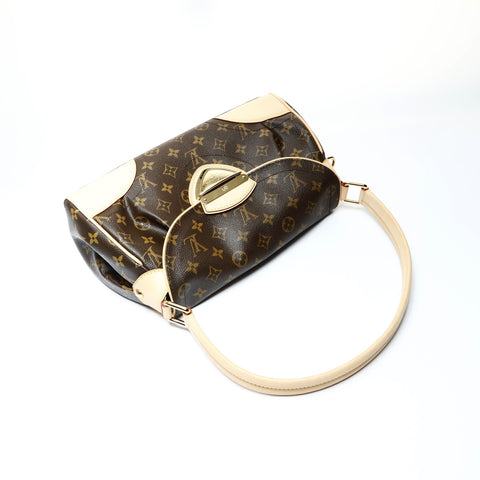 LOUIS VUITTON 2008 Beverly MM Monogram Shoulder Bag Brown WS26040