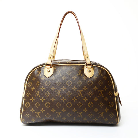 LOUIS VUITTON Montorgueil Boston bag Monogram GM 2007 Shoulder Bag Brown WS26041
