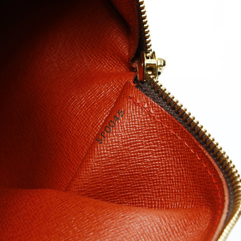 LOUIS VUITTON Damier Papillon 30 2005 with pouch Shoulder Bag Brown WS26042