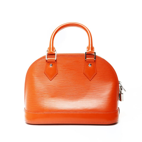 LOUIS VUITTON Epi Alma BB 2013 Shoulder Bag Orange WS26044