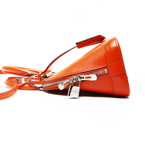LOUIS VUITTON Epi Alma BB 2013 Shoulder Bag Orange WS26044