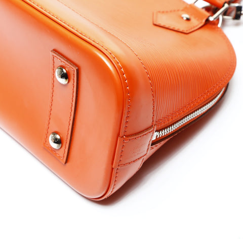 LOUIS VUITTON Epi Alma BB 2013 Shoulder Bag Orange WS26044