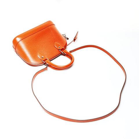 LOUIS VUITTON Epi Alma BB 2013 Shoulder Bag Orange WS26044