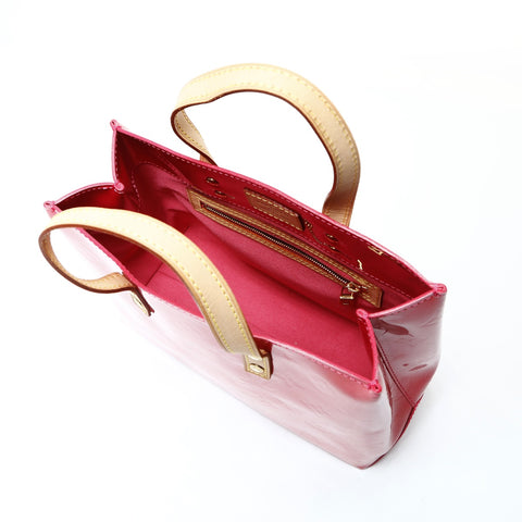 LOUIS VUITTON Vernis Reed Monogram Patent Leather PVC 2006 Handbag pink WS26045