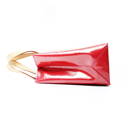 LOUIS VUITTON Vernis Reed Monogram Patent Leather PVC 2006 Handbag pink WS26045