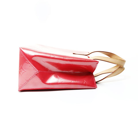LOUIS VUITTON Vernis Reed Monogram Patent Leather PVC 2006 Handbag pink WS26045