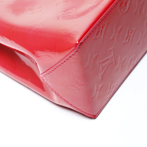 LOUIS VUITTON Vernis Reed Monogram Patent Leather PVC 2006 Handbag pink WS26045