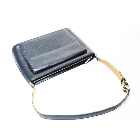 LOUIS VUITTON Alston M55122 Monogram Matte Noir 2002 Shoulder Bag blue WS26046