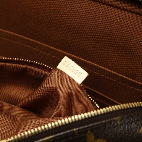 LOUIS VUITTON 2002 Monogram Porte-Document Pegase Handbag Brown WS26047