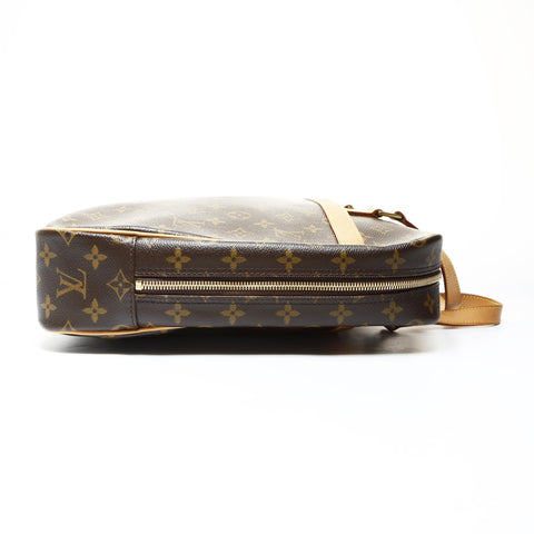 LOUIS VUITTON 2002 Monogram Porte-Document Pegase Handbag Brown WS26047