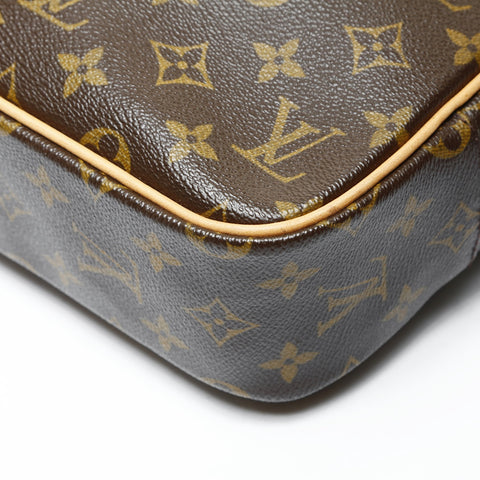 LOUIS VUITTON 2002 Monogram Porte-Document Pegase Handbag Brown WS26047