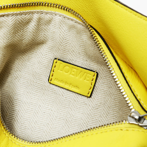 LOEWE Puzzle Bumbag Mini Classic Calfskin Belt Bag Shoulder Bag yellow WS26051