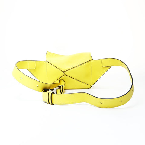 LOEWE Puzzle Bumbag Mini Classic Calfskin Belt Bag Shoulder Bag yellow WS26051