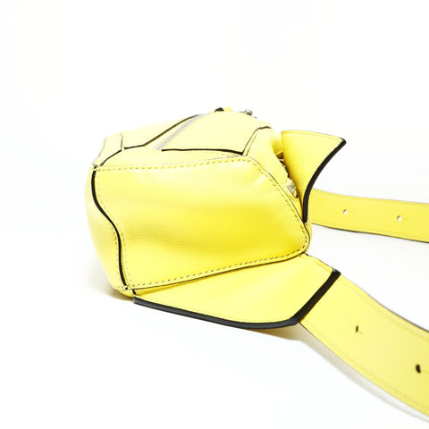 LOEWE Puzzle Bumbag Mini Classic Calfskin Belt Bag Shoulder Bag yellow WS26051