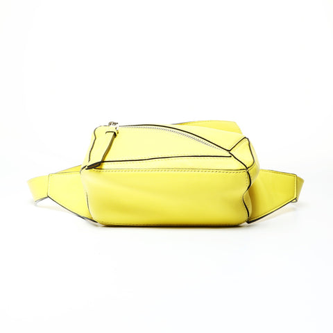 LOEWE Puzzle Bumbag Mini Classic Calfskin Belt Bag Shoulder Bag yellow WS26051