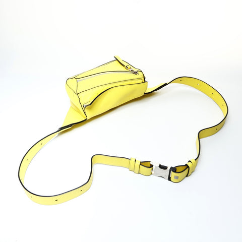LOEWE Puzzle Bumbag Mini Classic Calfskin Belt Bag Shoulder Bag yellow WS26051
