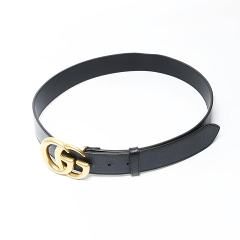 GUCCI Leather GG Marmont belt black WS26052