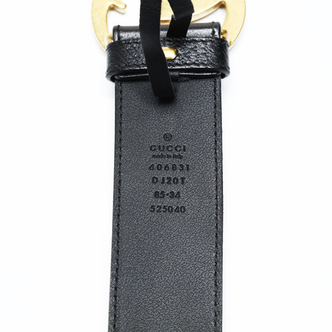 GUCCI Leather GG Marmont belt black WS26052