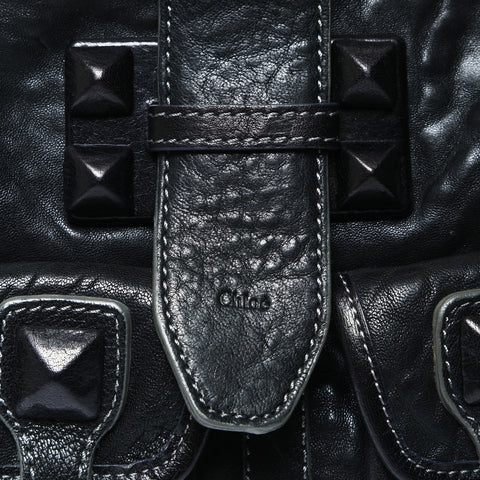 Chloe Studs Shoulder Bag black WS26054
