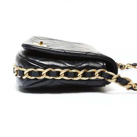 CHANEL Matrasse Chain Around Shoulder Bag black WS26058