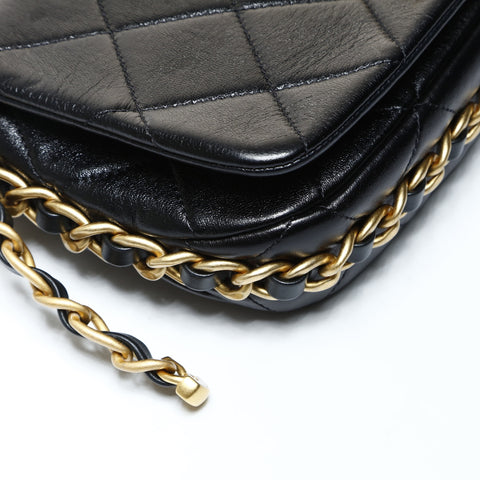 CHANEL Matrasse Chain Around Shoulder Bag black WS26058