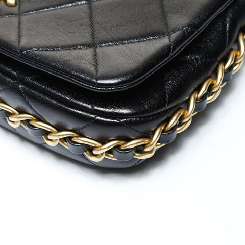 CHANEL Matrasse Chain Around Shoulder Bag black WS26058
