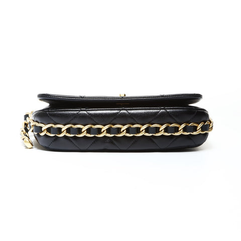 CHANEL Matrasse Chain Around Shoulder Bag black WS26058