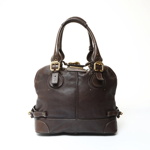 Chloe Paddington Leather Shoulder Bag Brown WS26061