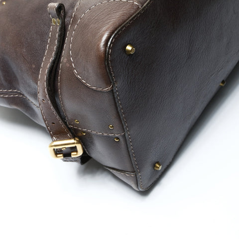 Chloe Paddington Leather Shoulder Bag Brown WS26061