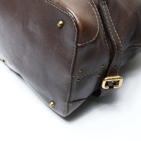 Chloe Paddington Leather Shoulder Bag Brown WS26061