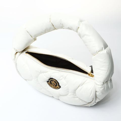 MONCLER Delilah Patch Down Shoulder Bag white WS26063