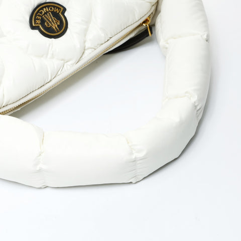MONCLER Delilah Patch Down Shoulder Bag white WS26063
