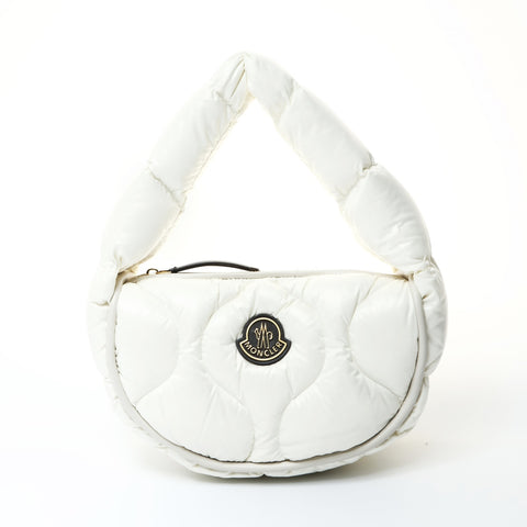 MONCLER Delilah Patch Down Shoulder Bag white WS26063
