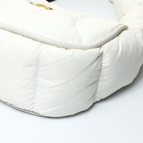 MONCLER Delilah Patch Down Shoulder Bag white WS26063