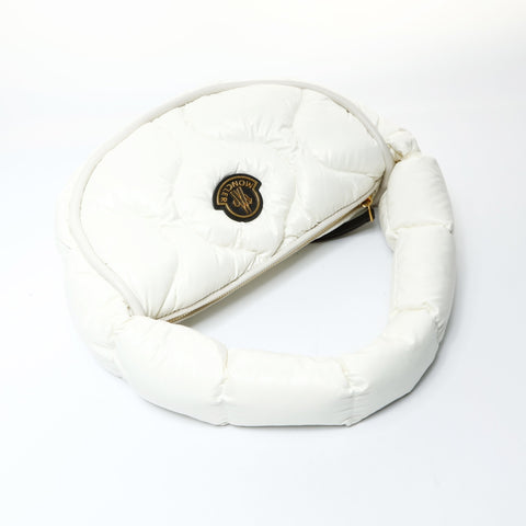 MONCLER Delilah Patch Down Shoulder Bag white WS26063