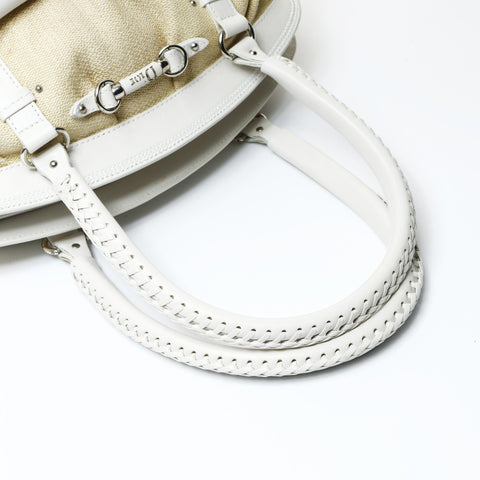 Christian Dior Street chic leather canvas Shoulder Bag beige WS26064