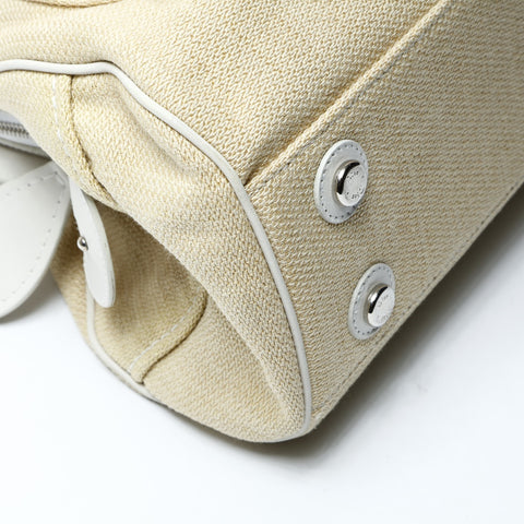 Christian Dior Street chic leather canvas Shoulder Bag beige WS26064