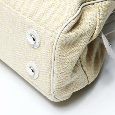 Christian Dior Street chic leather canvas Shoulder Bag beige WS26064