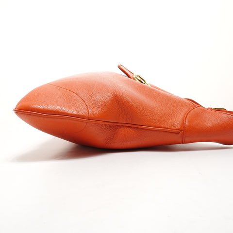 GUCCI Leather Aphrodite Large Shoulder Bag Orange WS26067