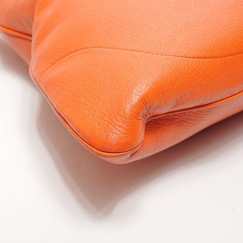 GUCCI Leather Aphrodite Large Shoulder Bag Orange WS26067