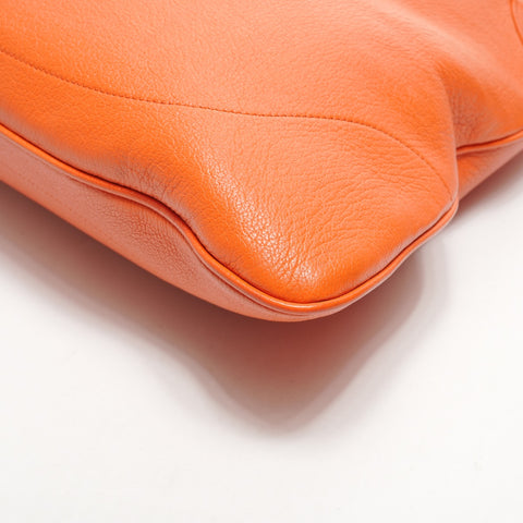 GUCCI Leather Aphrodite Large Shoulder Bag Orange WS26067