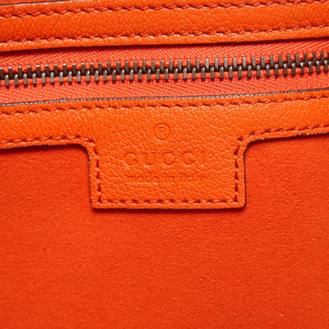 GUCCI Leather Aphrodite Large Shoulder Bag Orange WS26067