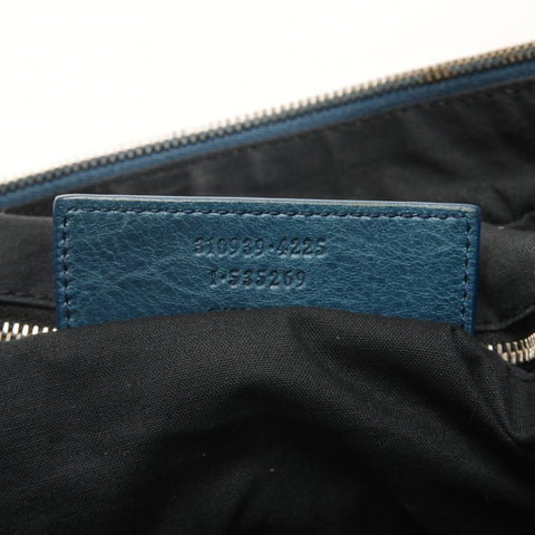 BALENCIAGA Business bag porte-documents en cuir mini dossier Sac à main bleu WS26068