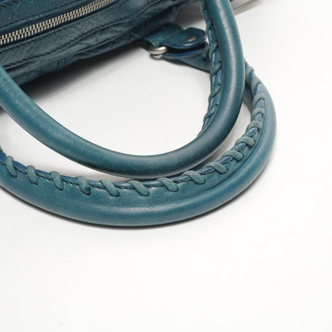 BALENCIAGA Business bag porte-documents en cuir mini dossier Sac à main bleu WS26068