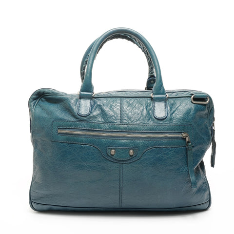 BALENCIAGA Business bag porte-documents en cuir mini dossier Sac à main bleu WS26068